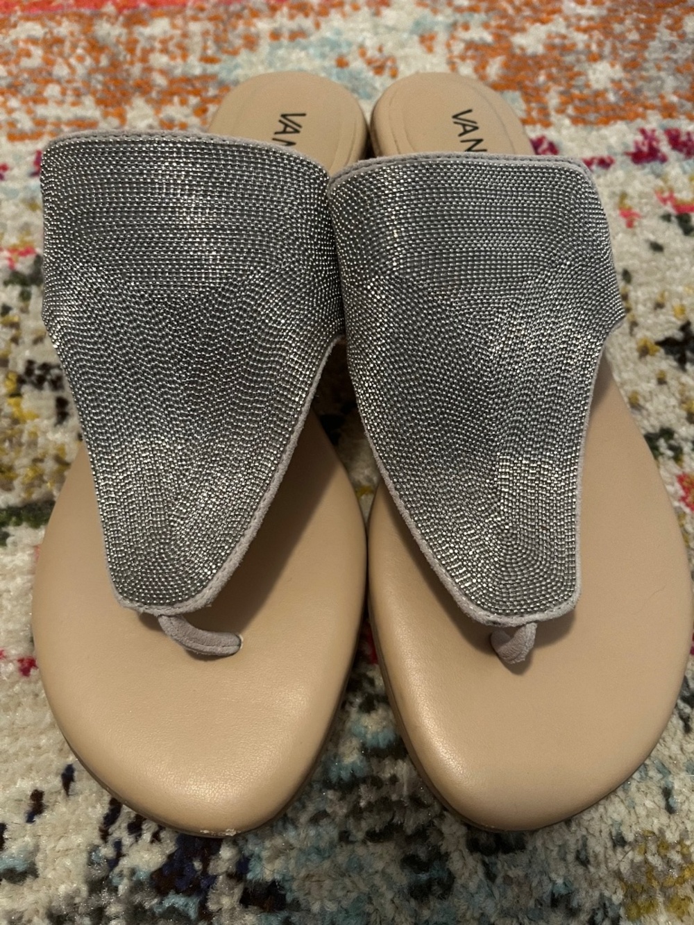 VANELi Yvona sandals - Size 71/2, Silver crystals